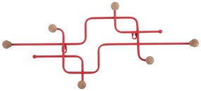 Cuier de perete roșu din metal 60,5 cm Metro – PT LIVING