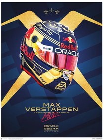Imprimare de artă Max Verstappen - Helmet World Champion 2023