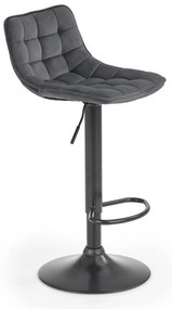 Scaun de bar Kinsley, gri/negru