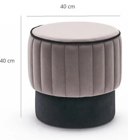 Taburete Roserina (gri + negru). 1107257