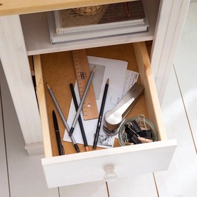 Birou cu blat din lemn de pin 50x140 cm Anita – Støraa