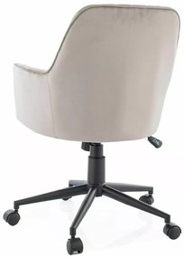 Scaun de birou Q886 velvet bej inchis Blu40