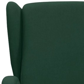Fotoliu rabatabil, verde inchis, material textil 1, Morkegronn