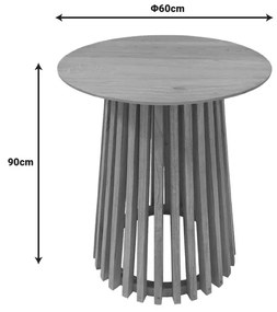 Masa de bar Kenda Boho Pako World Natural 60x60x90 cm