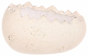 Cutie de flori din ceramică Shell pe o suprafațăplană , 17 x 13 x 9 cm