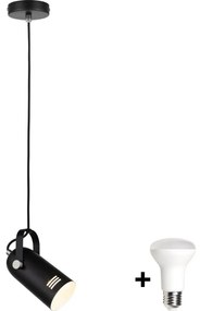 Paulmann 79766 - Pendul LED LAVEA 1xE27/8W pe cablu, 230V, negru