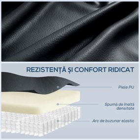 Homcom Fotoliu Masaj &amp; incalzire – 8 Zone, Piele Eco, inclinabil 150° | Aosom Romania