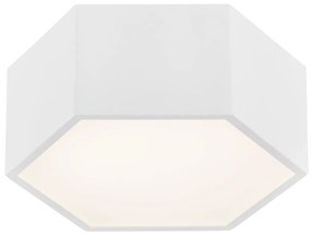 Plafoniera LED moderna design hexagonal ARIZONA 9W alba