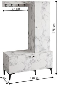 Panou hol Libra (Marmură carrara) . 1102259