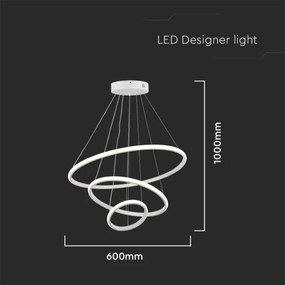 Lustră LED pe cablu LED/32W/230V 3000K alb