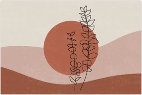 Tablou - Boho frunze N⁰1 (90x60 cm)