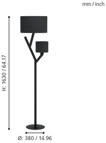 Lampadar BALNARIO 2xE27/40W/230V Eglo 39889