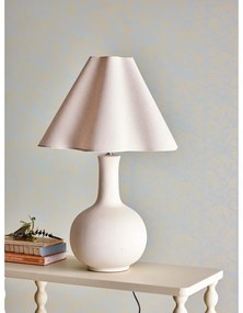 Veioză crem cu abajur textil (înălțime 60 cm) Heide – Bloomingville