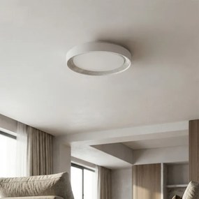 Brilagi - Plafonieră LED dimabilă WALDO, 48 W, 230 V, Ø 40 cm, alb/argintiu, cu telecomandă