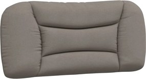 vidaXL Pernă pentru tăblie de pat, Hvar, gri taupe, 80 cm, material textil
