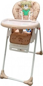 Scaun de masa pentru copii si bebe Baby Care™ CC reglabil in 3 trepte, Pliabil, Centura de siguranta, Sezut comfortabil, Masuta detasabila, Pozitie