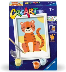 CREART PICTURA PE NUMERE PENTRU COPII TIGRU SALBATIC - RAVENSBURGER (RVSPBN23969)