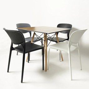 TODO Galben - SCAUN MODERN PENTRU BUCĂTĂRII, GRĂDINI, CAMERE DE CAFEA (FIXE)