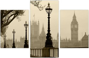 Tablou - Londra în ceață, Anglia (90x60 cm)
