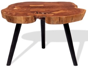 243957 vidaXL Masă bar model bușteni, lemn masiv de acacia (55-60) x 110 cm