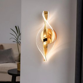 Aplica LED modernă aurie 18W, 300×125×100 mm, 3000–6500K – Model 59193