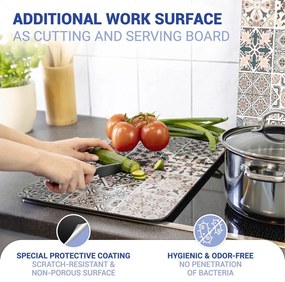 Set 2 protecții din sticlă pentru aragaz Wenko Universal Tile