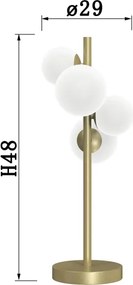 Lampă de masă ONLI PALOMA 4xG9/10W/230V 48 cm auriu