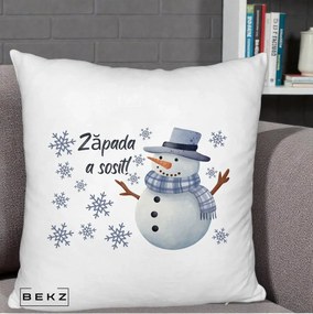 Perna Decorativa Zapada a Sosit Om de Zapada, 40x40 cm, Alb Pufos, Husa Detasabila, Perna Inclusa, BEKZ®