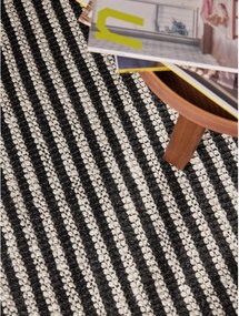 Covor negru țesut manual din iută 160x230 cm Harvest Ebony – Elle Decoration