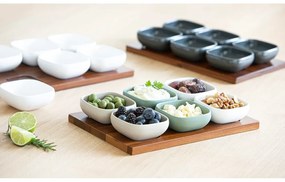 Set de servire gri antracit 6 buc. din porțelan Essentials – Ladelle