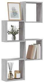 vidaXL Rafturi cuburi de perete 4 buc Gri Sonoma 30x15x30 cm