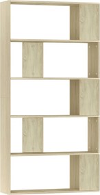 vidaXL Bibliotecă/Separator, stejar sonoma 80x24x159 cm lemn prelucrat