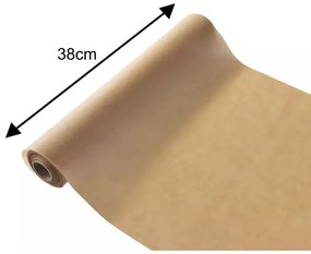 Hartie de copt Klausberg KB 7903, Rolă 20 m, 38 cm, -40 pana la 230°C, Utilizare universala, Neaderent, Maro