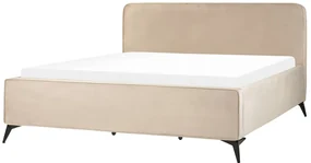 Pat matrimonial 180 cm Vardiel (gri bej) (cu somieră). 1076318