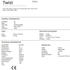 Lampadar/Lampa de podea LED design modern Twist