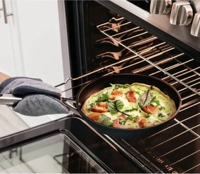 Set oale si tigaie Ninja Zerostick Premium C35005DE, 9 piese, Tehnologie antiaderenta, Pana la 260°C, Inductie, Negru