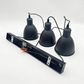 Brilagi - Lustru LED suspendat pe cablu RIDDY 3xE27/60W/230V negru