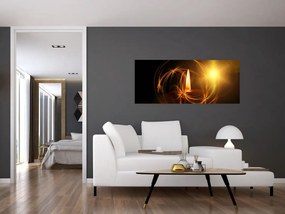 Tablou cu lumânare (120x50 cm)