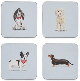 Set 4 suporturi de pahare Cooksmart ® Curious Dogs