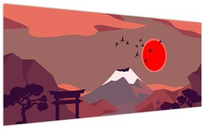 Tablou - Munții Fuji (120x50 cm)