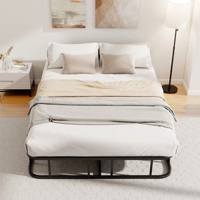 Cadru pat matrimonial din metal, 137x190 cm