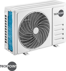 Aparat de aer conditionat cu invertor TechPoint NPT 24 X-PRO NORDIC, 24000 BTU, 45 m², A++, Wi-Fi, R-32, Golden Fin, Alb