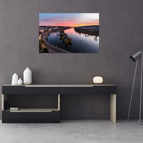 Tablou cu Praga nocturnă (90x60 cm)