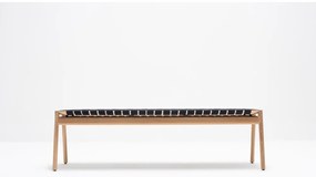 Bancă negru/natural Klupa - Gazzda