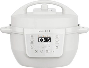 Resigilat: Multicooker Instant Pot Classic Mini 140800801, 800 W, 3,8 l, 7 programe, Butoane „Favorite”, Ecran LCD, Otel inoxidabil, Alb