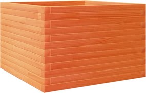 vidaXL Jardinieră grădină, maro ceruit, 70x70x45,5 cm, lemn masiv pin