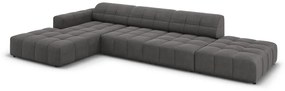 Coltar 5 locuri Chicago catifea L341 cm