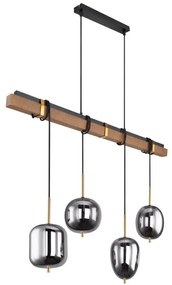 Lustra suspendata design modern Blacky negru mat