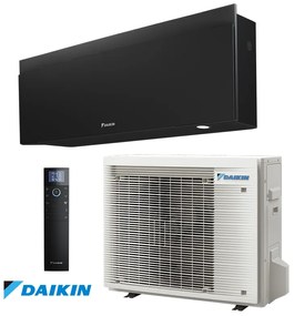 Aparat de aer conditionat inverter Daikin Emura 3 FTXJ42AB + RXJ42A, 14000 BTU, 33 m², A++, Wi-Fi, R-32, Negru