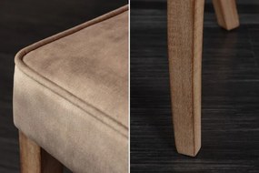 Set 2 scaune stil baroc Castle catifea maro cafeniu